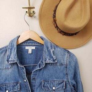 J. Crew Tops - J. Crew Western denim button up shirt J. Crew Tops - J. Crew Western denim button up shirt